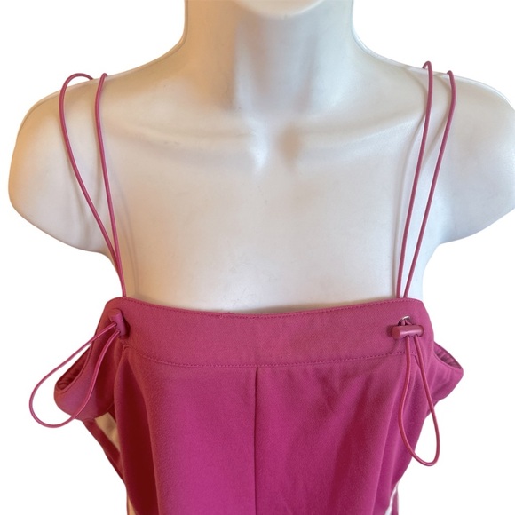 TCEC Romper Size Large Fuchsia Pull On Adjustable Toggle Spaghetti Straps - Picture 4 of 13
